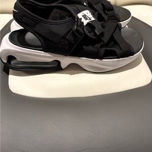 Nike Black and White Sporty Sandals